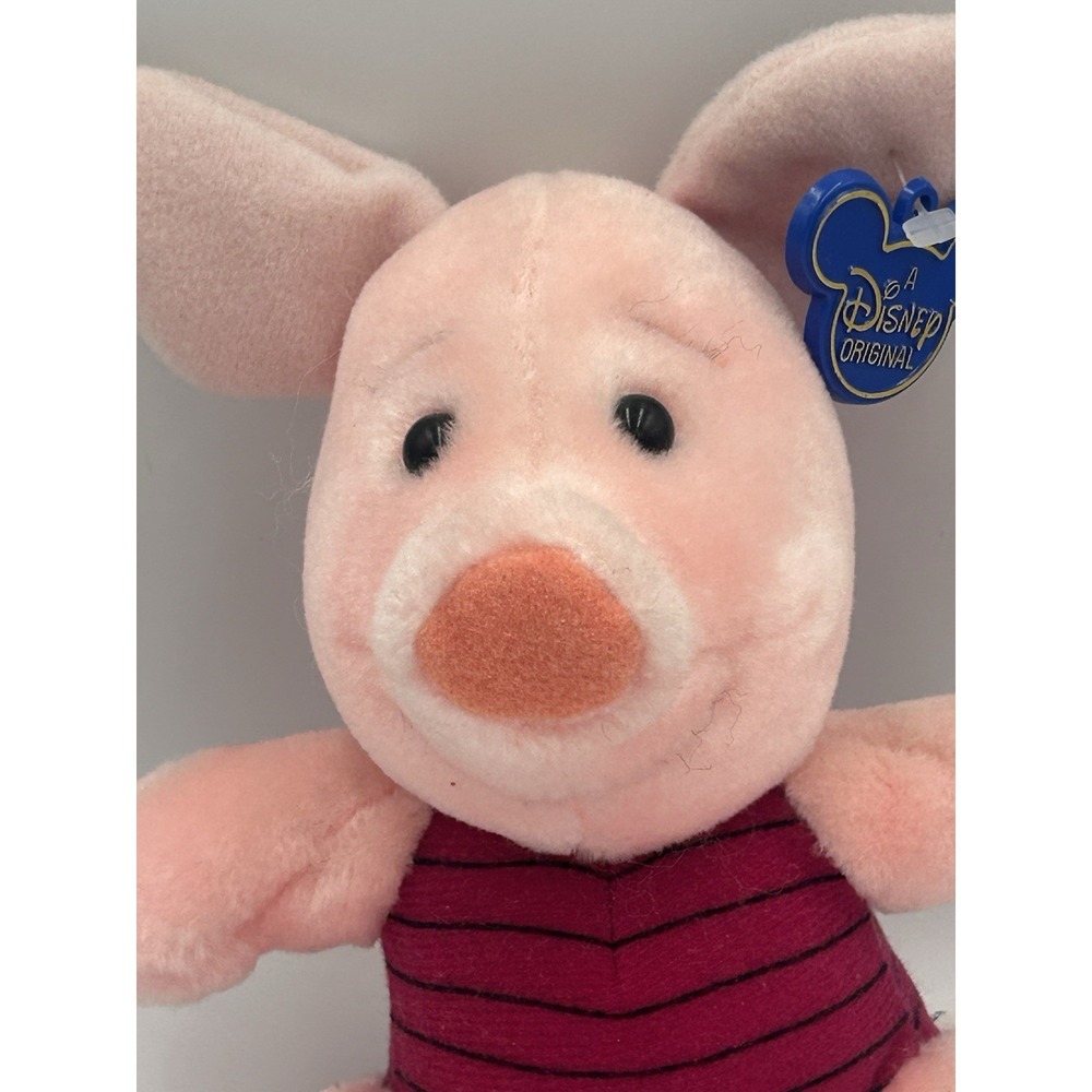 Disney World Vintage Original Plush PIGLET Winnie The Pooh Stuffed Toy - Picture 2 of 13